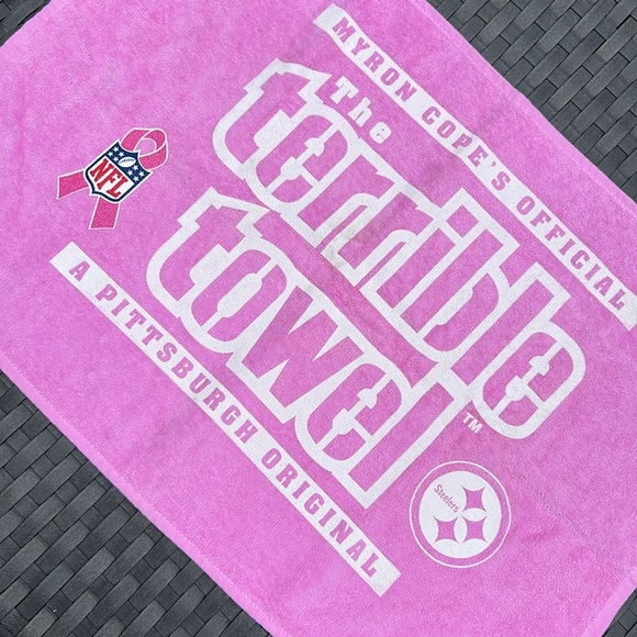 Pittsburgh Steelers Pink Terrible Towel for Breast Cancer Awareness - Picture 2 of 5